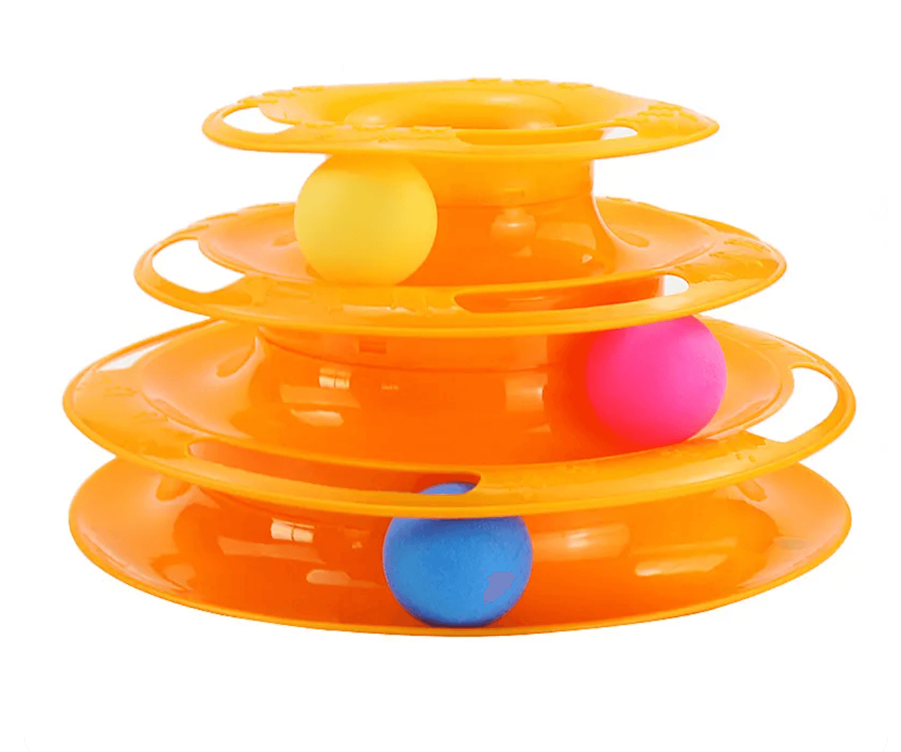 Kocia wieża - zabawka z piłeczkami